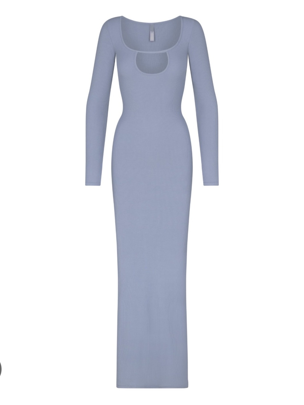 SKIMS Long Sleeve dress in Light Blue (Small)